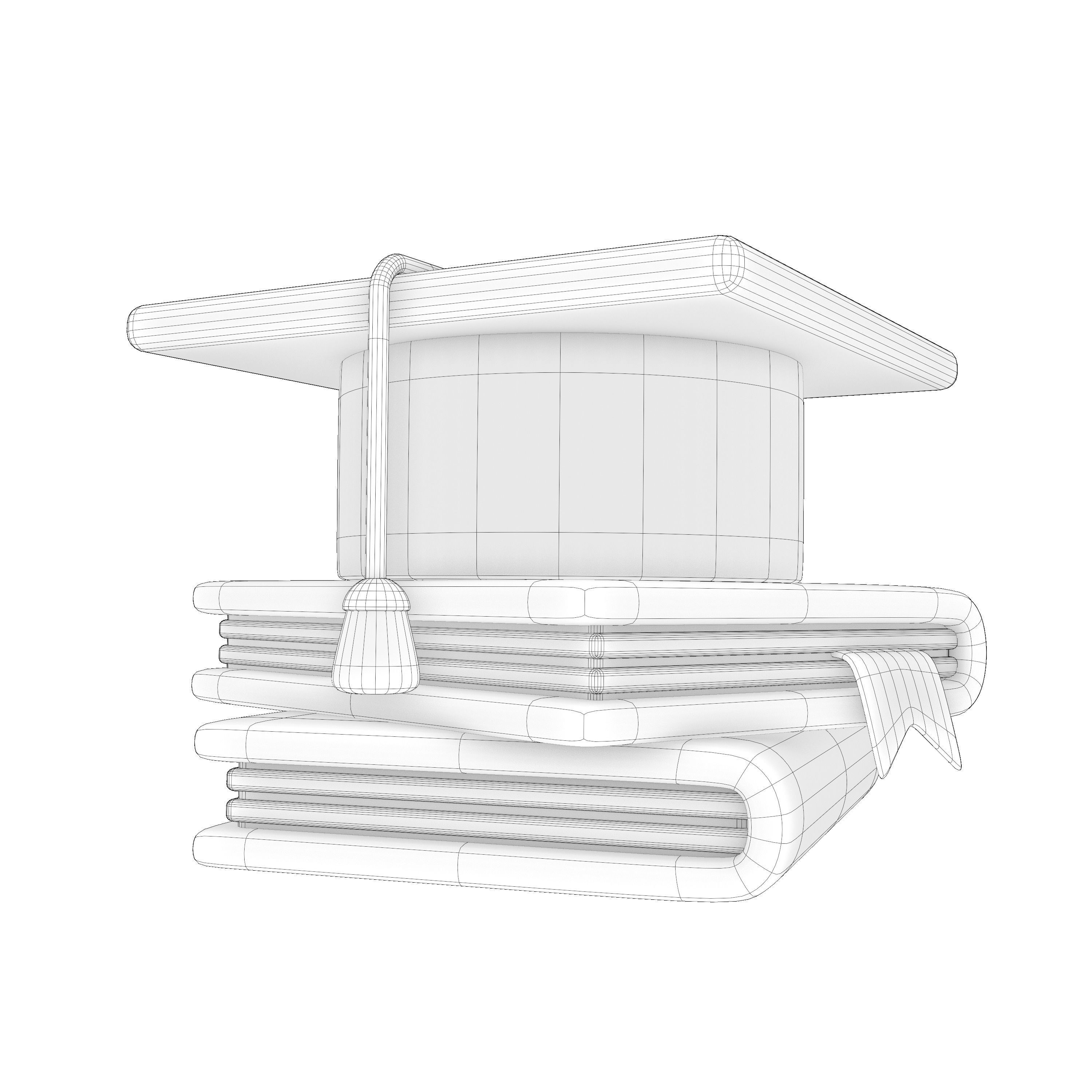 Education 3D icon Set UX UI Web Design Elements 3d rendering  3D model_3