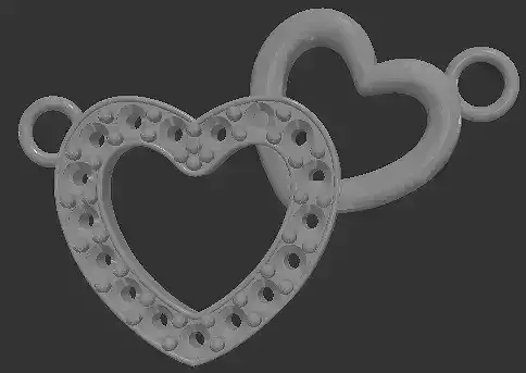 Double Heart Pendent