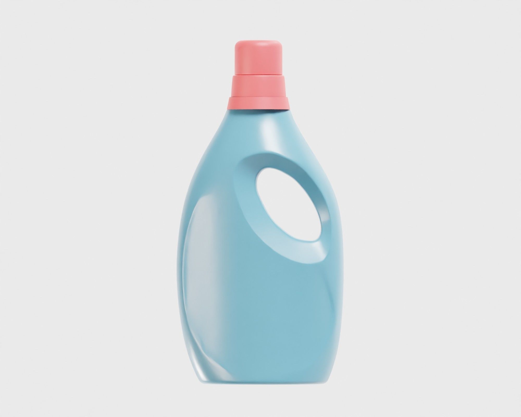 Detergent bottle Low-poly 3D model_1