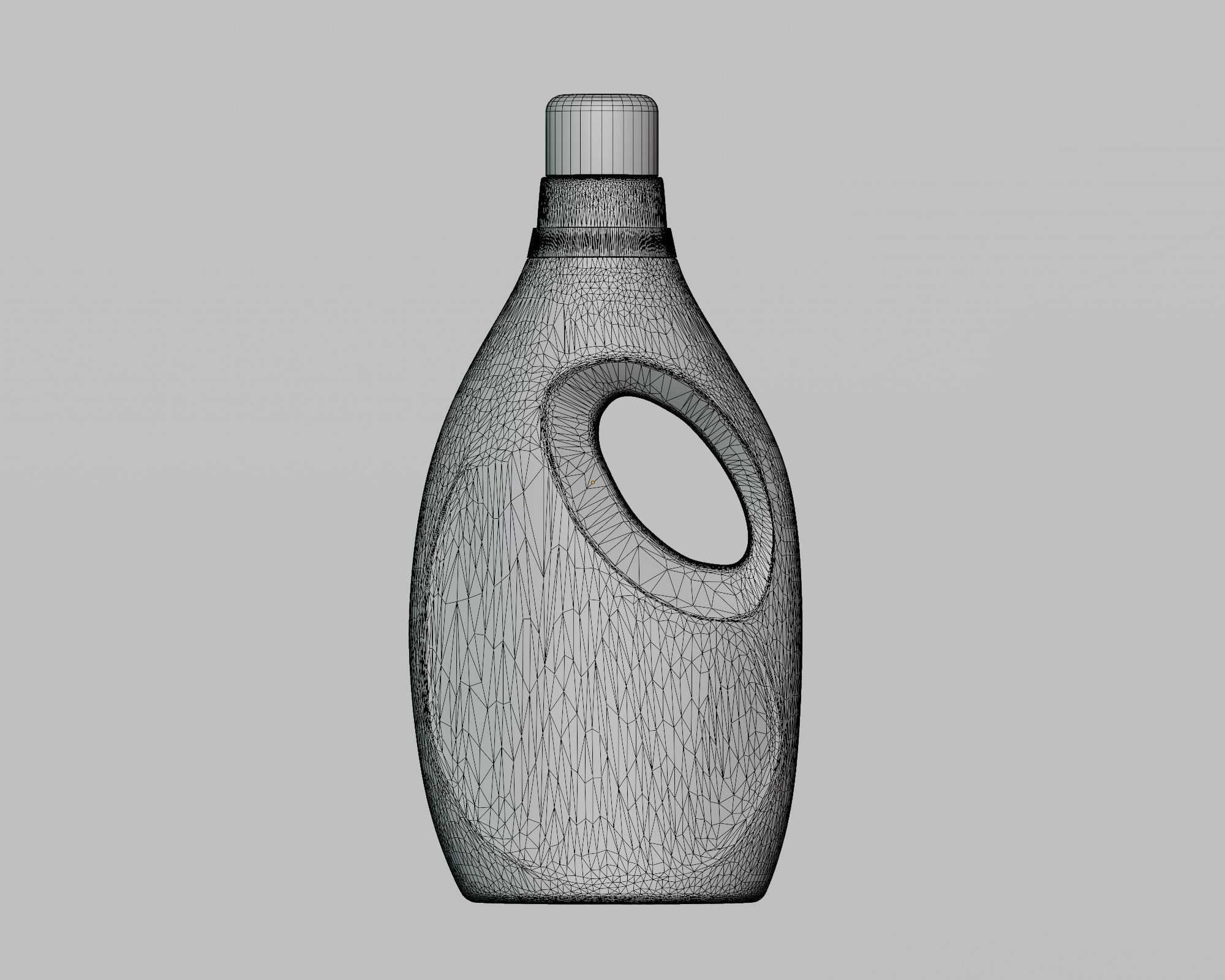Detergent bottle Low-poly 3D model_3
