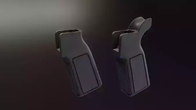 B5 type 22 23 Grips Low-poly 3D model