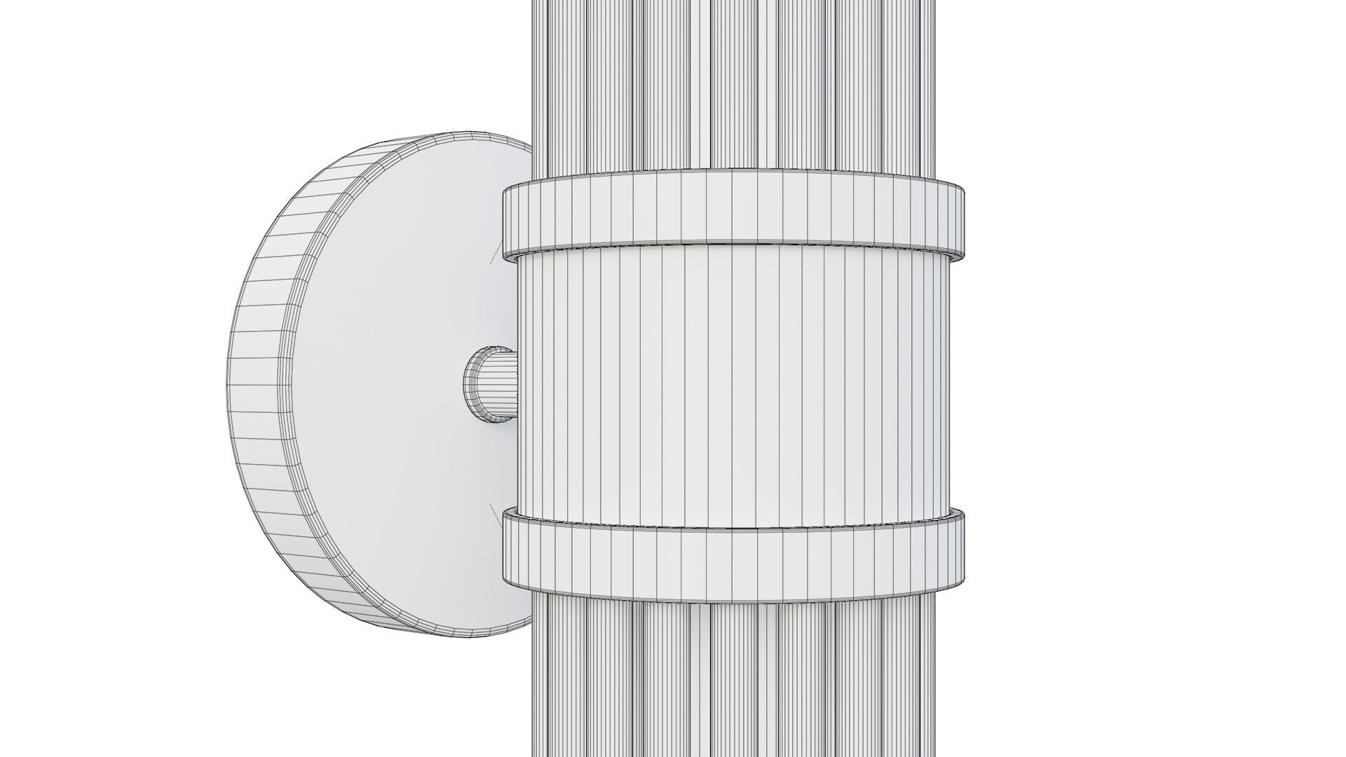 Glass Crystal Wall Light 3D model_11