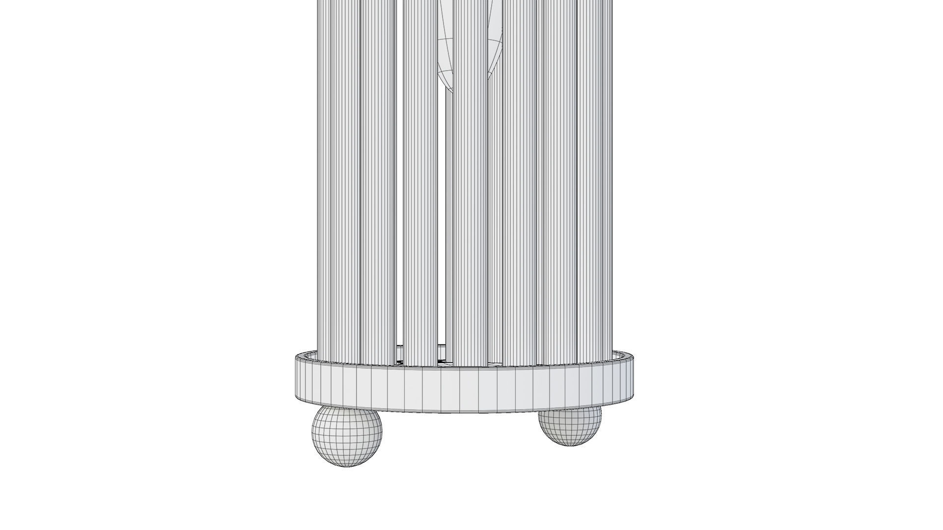 Glass Crystal Wall Light 3D model_13