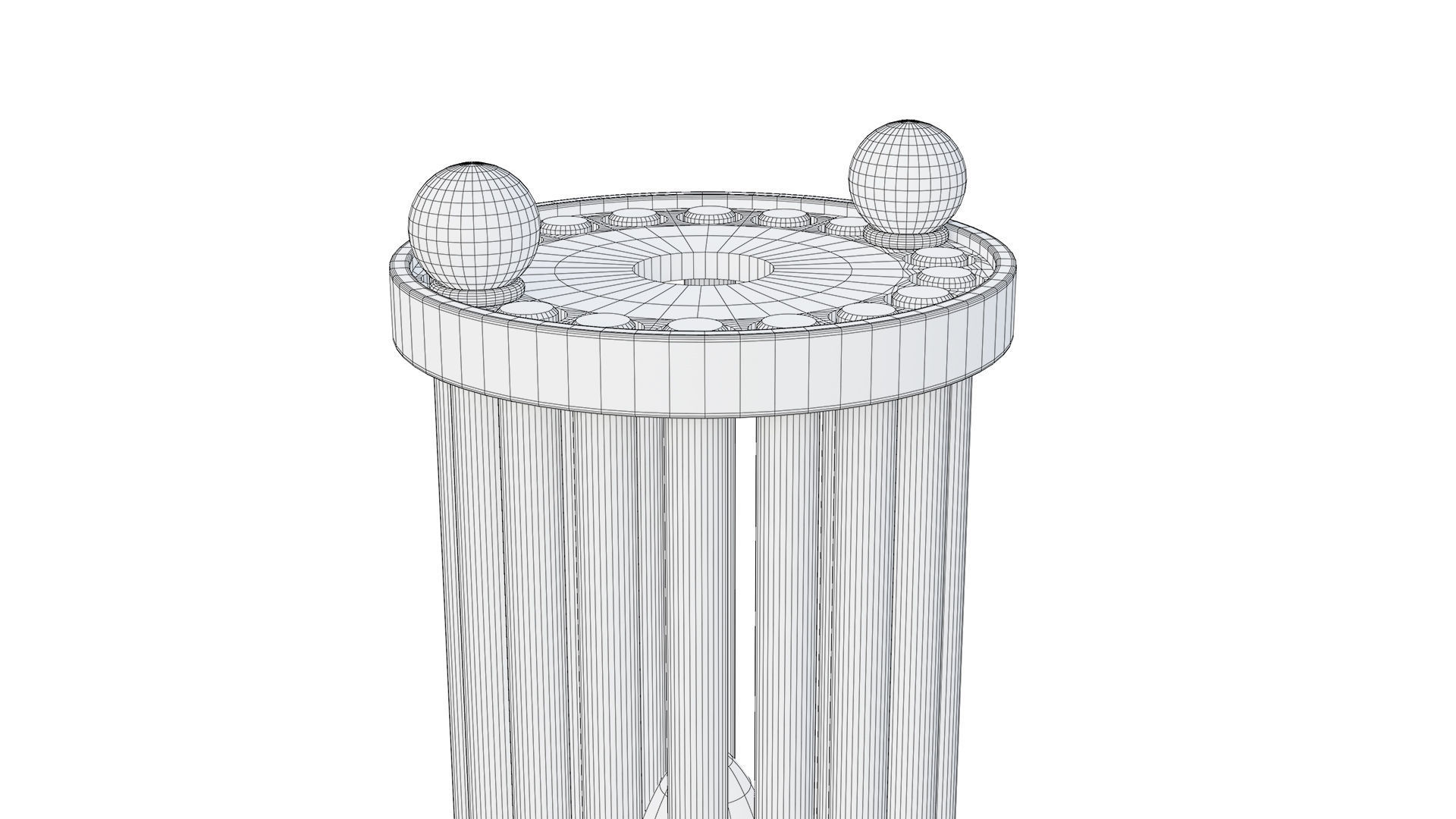 Glass Crystal Wall Light 3D model_10