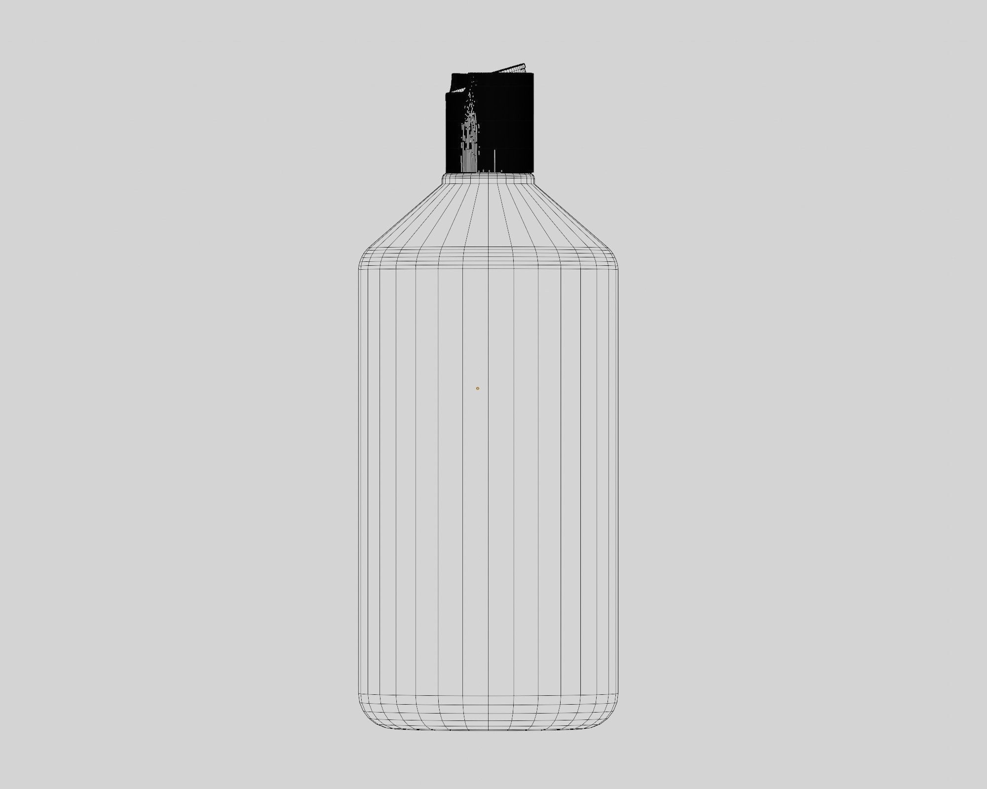 Cosmetic bottle Low-poly 3D model_4