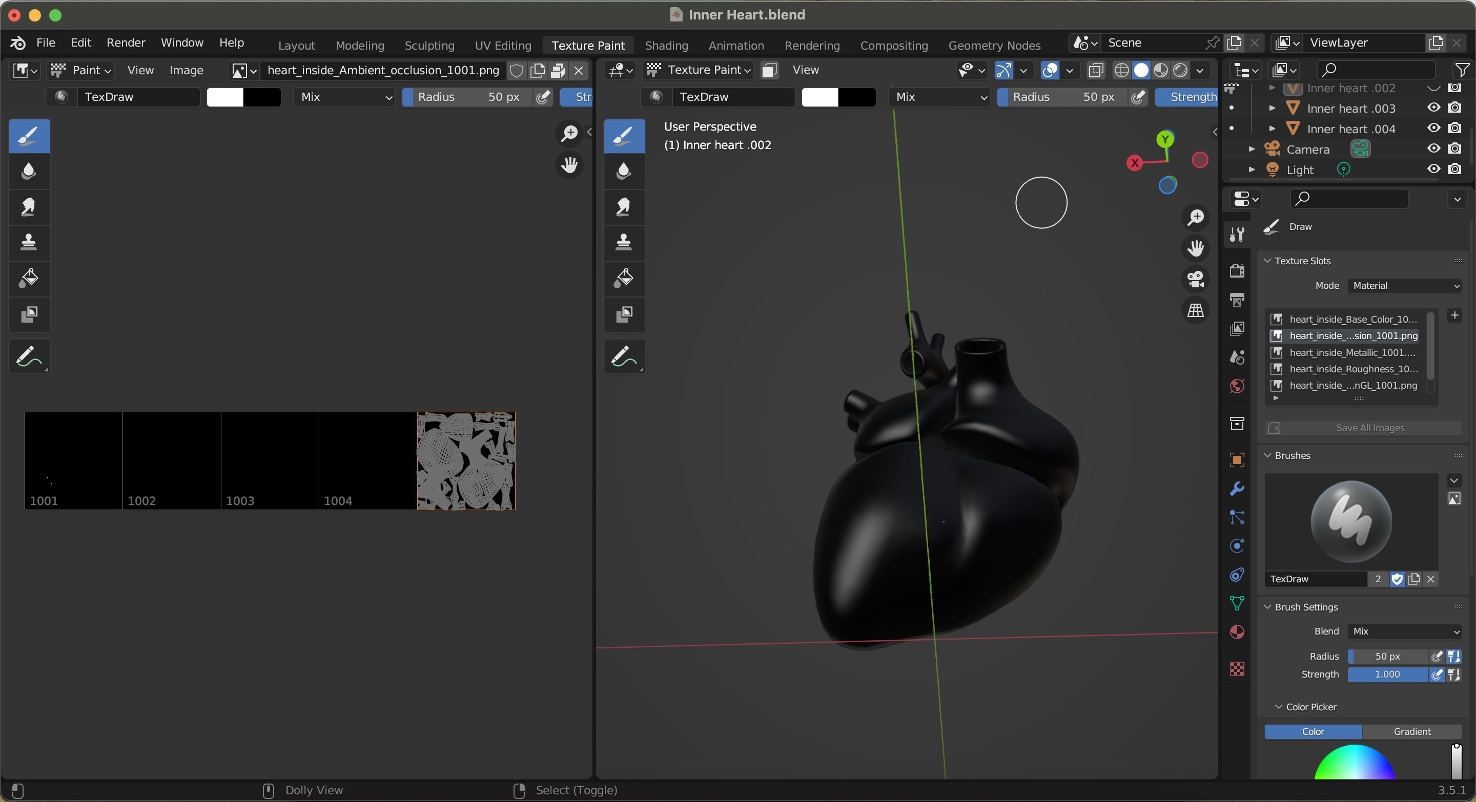 Inner Heart Low-poly 3D model_26