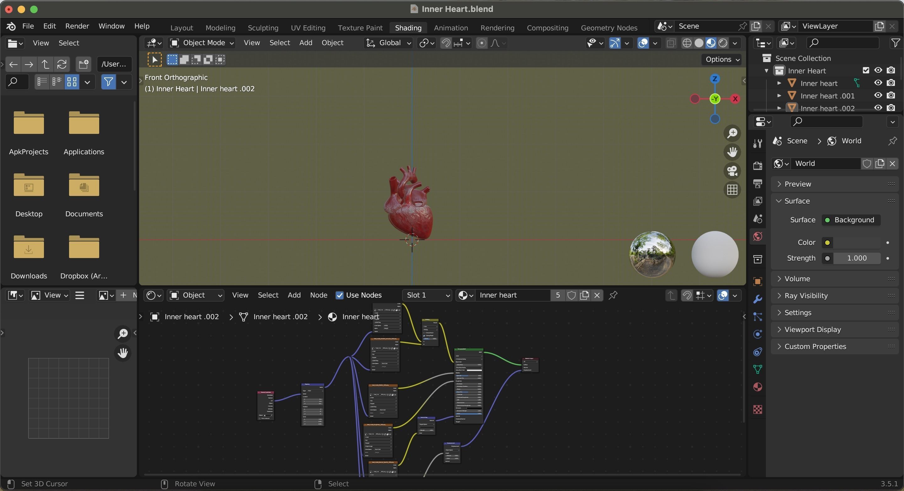 Inner Heart Low-poly 3D model_16