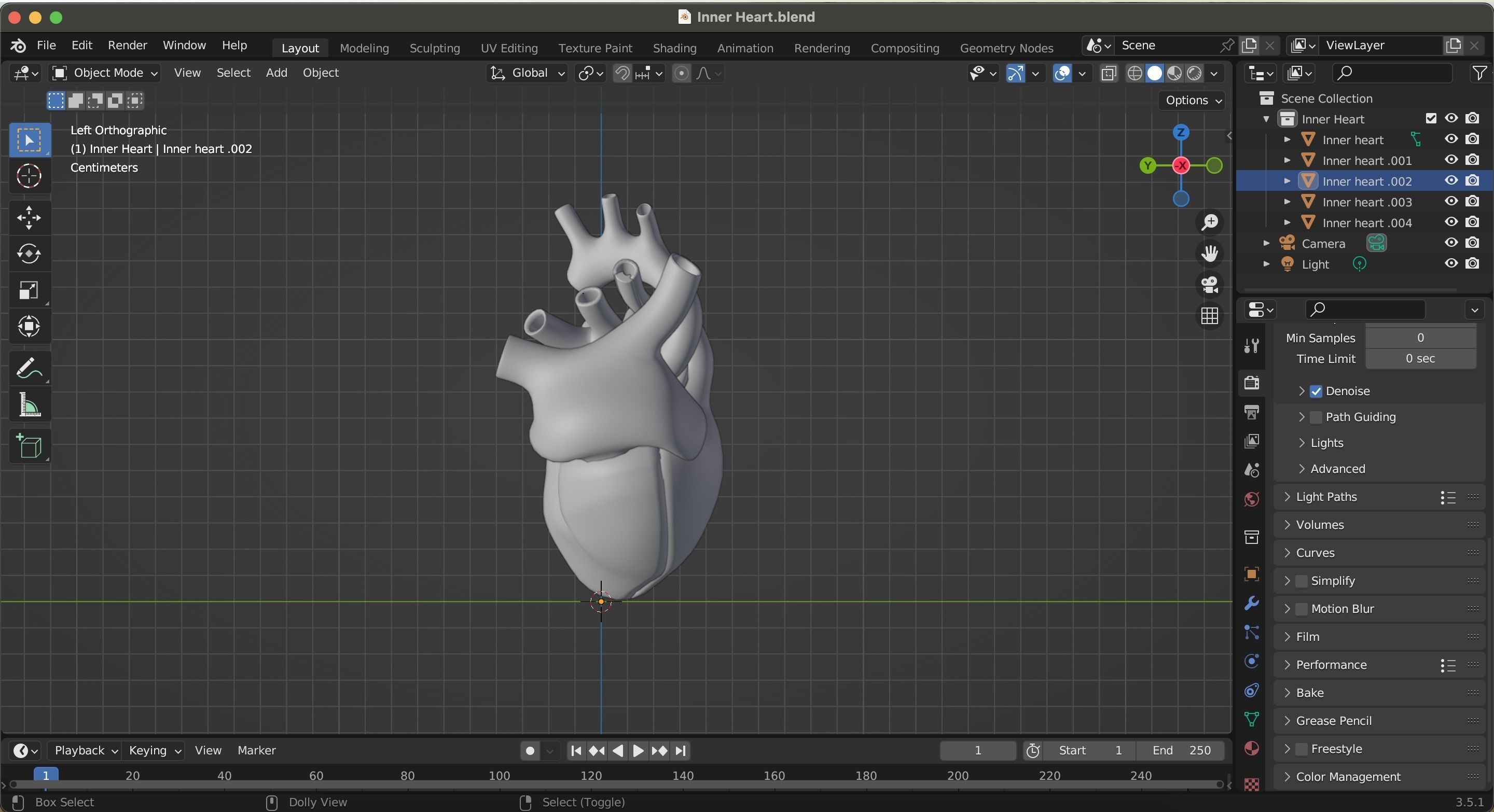 Inner Heart Low-poly 3D model_21