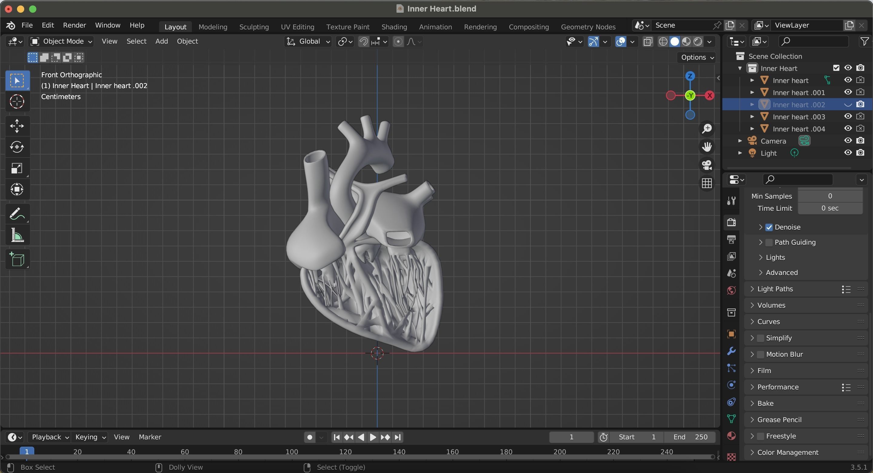 Inner Heart Low-poly 3D model_17