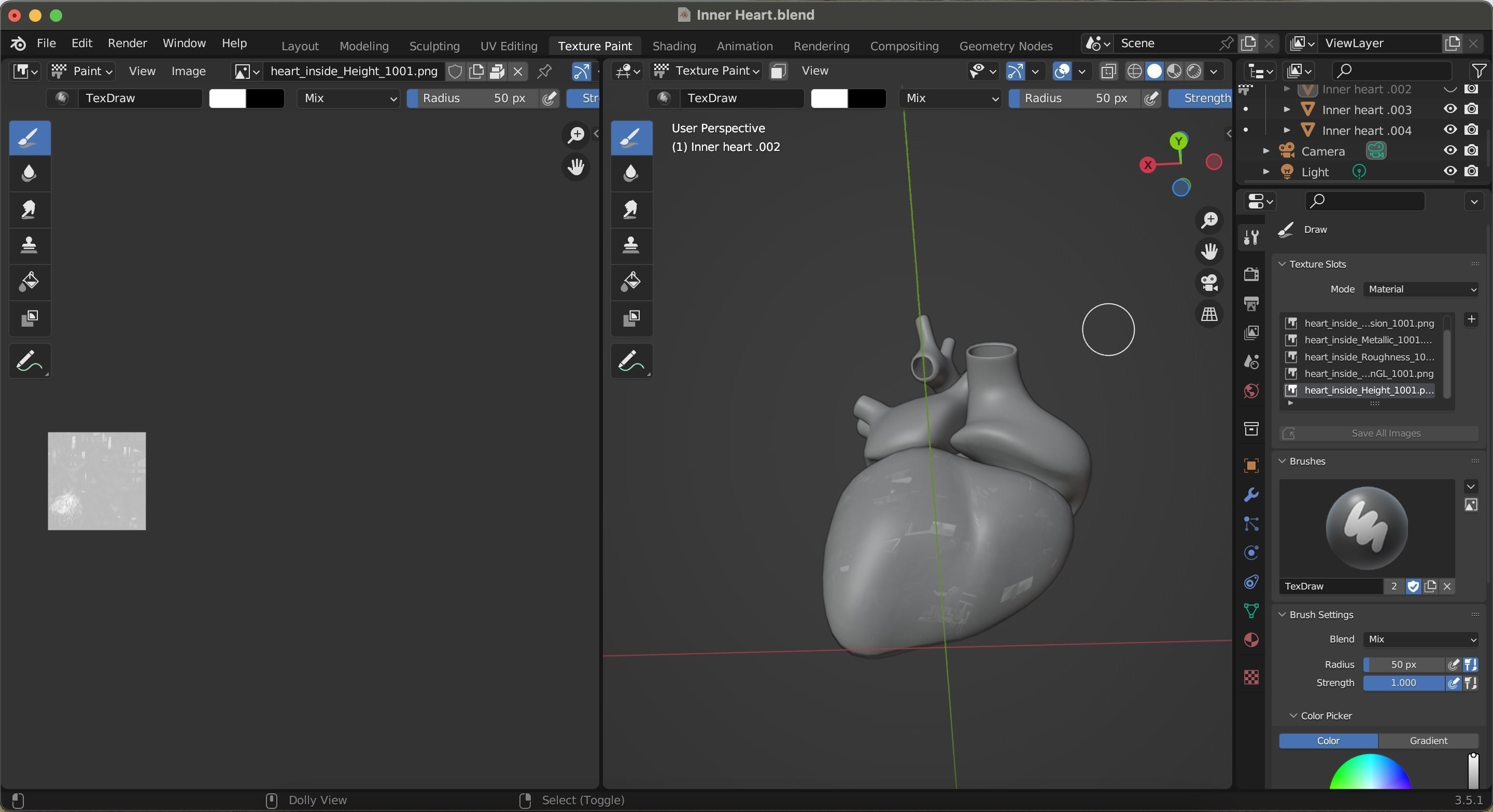 Inner Heart Low-poly 3D model_30