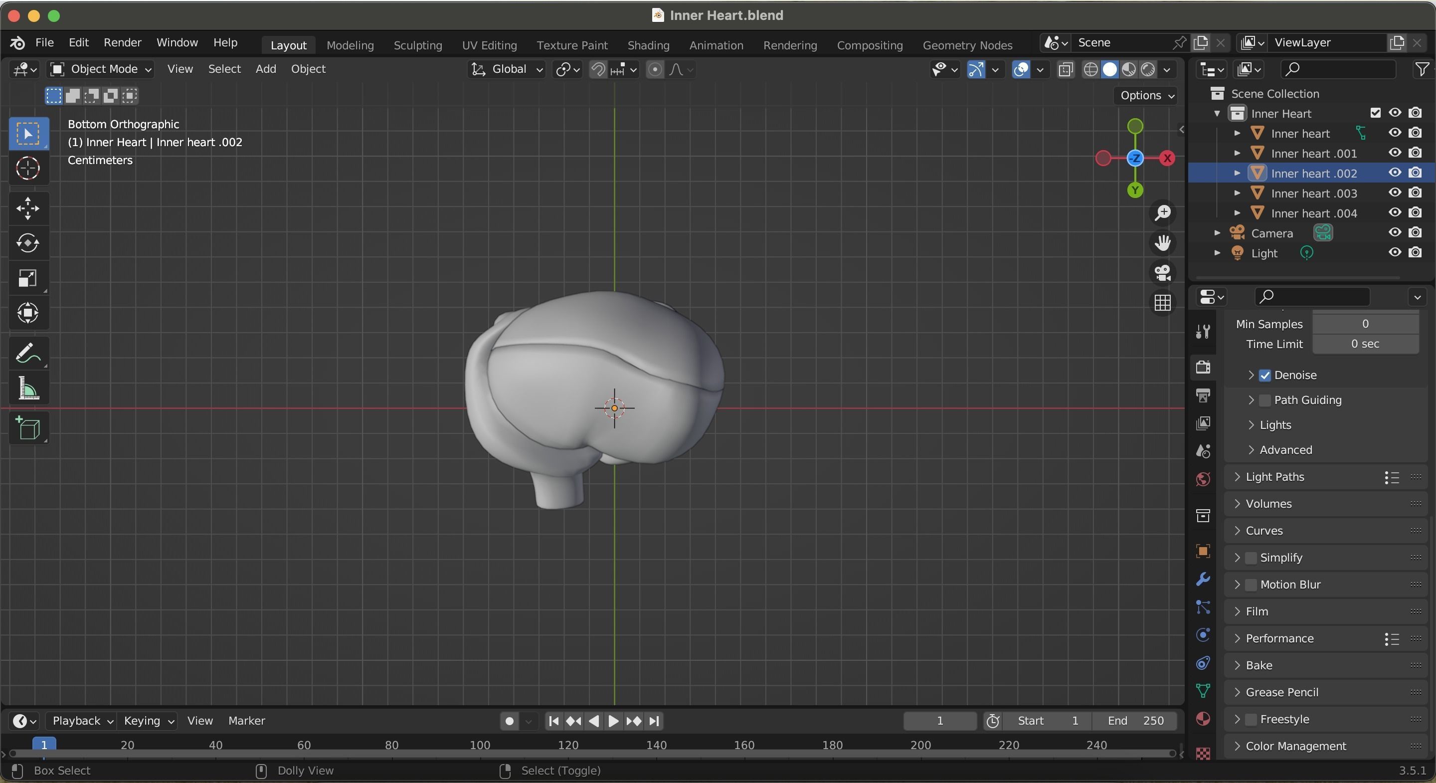 Inner Heart Low-poly 3D model_23