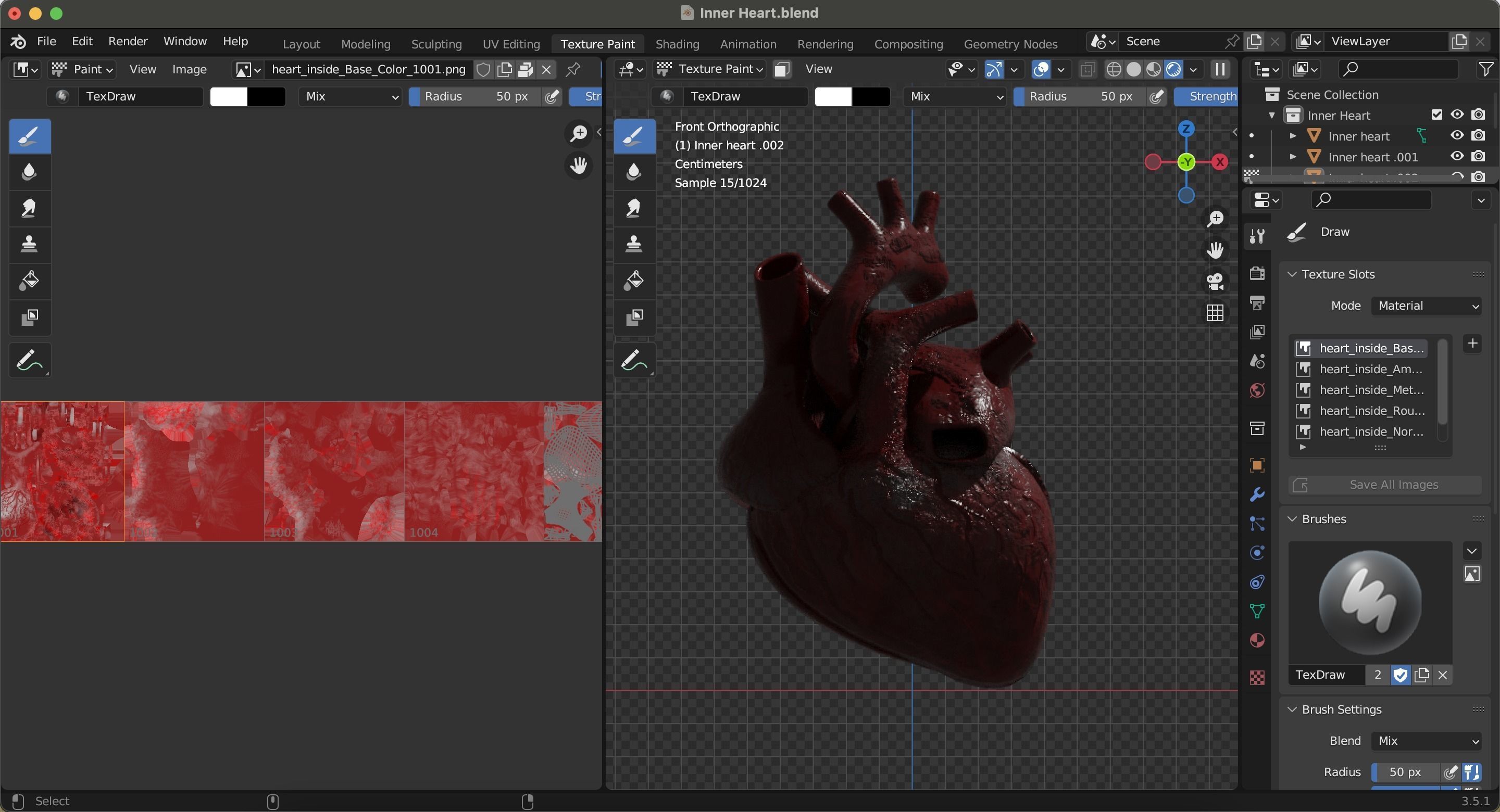 Inner Heart Low-poly 3D model_25