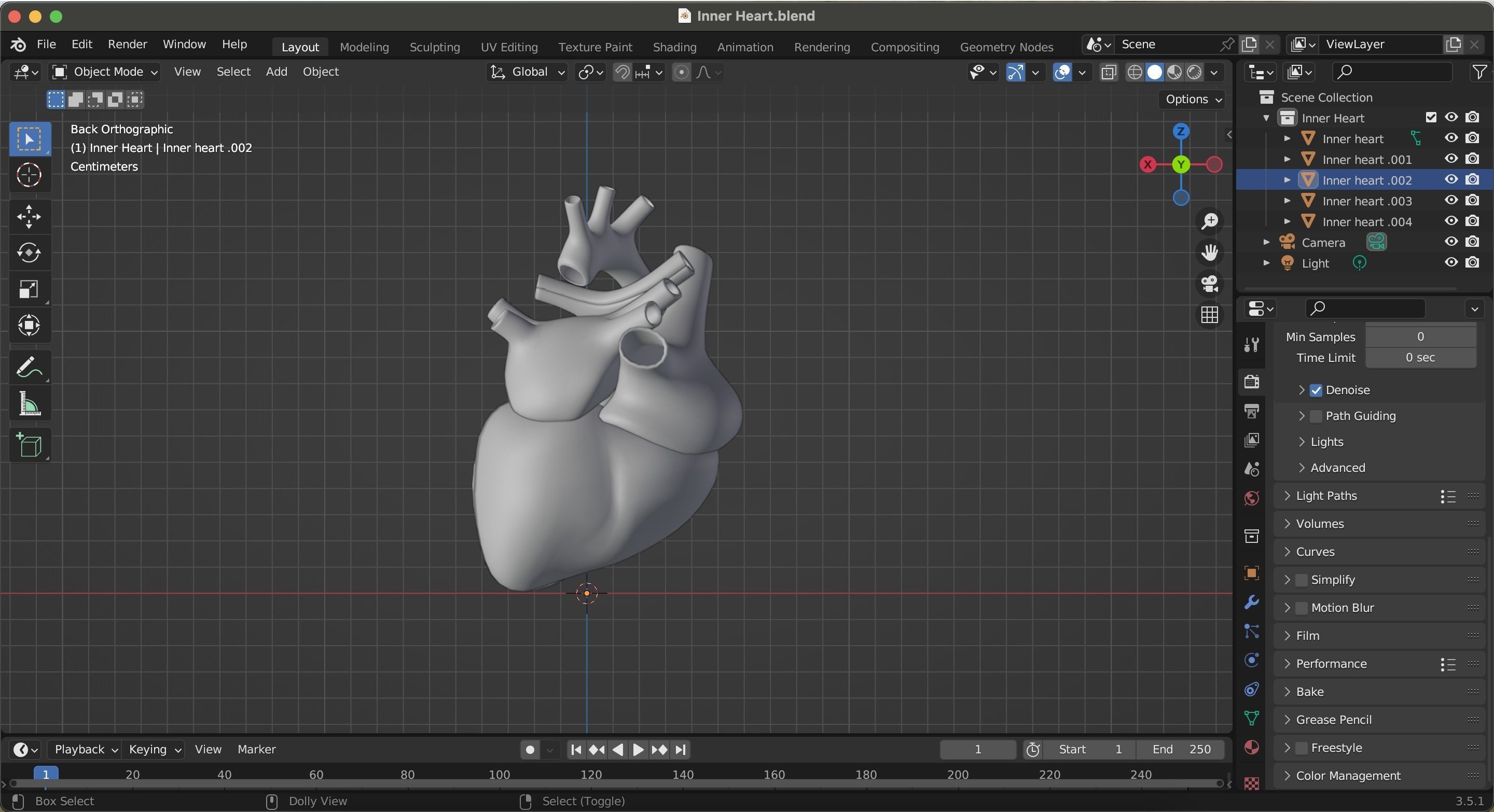 Inner Heart Low-poly 3D model_19