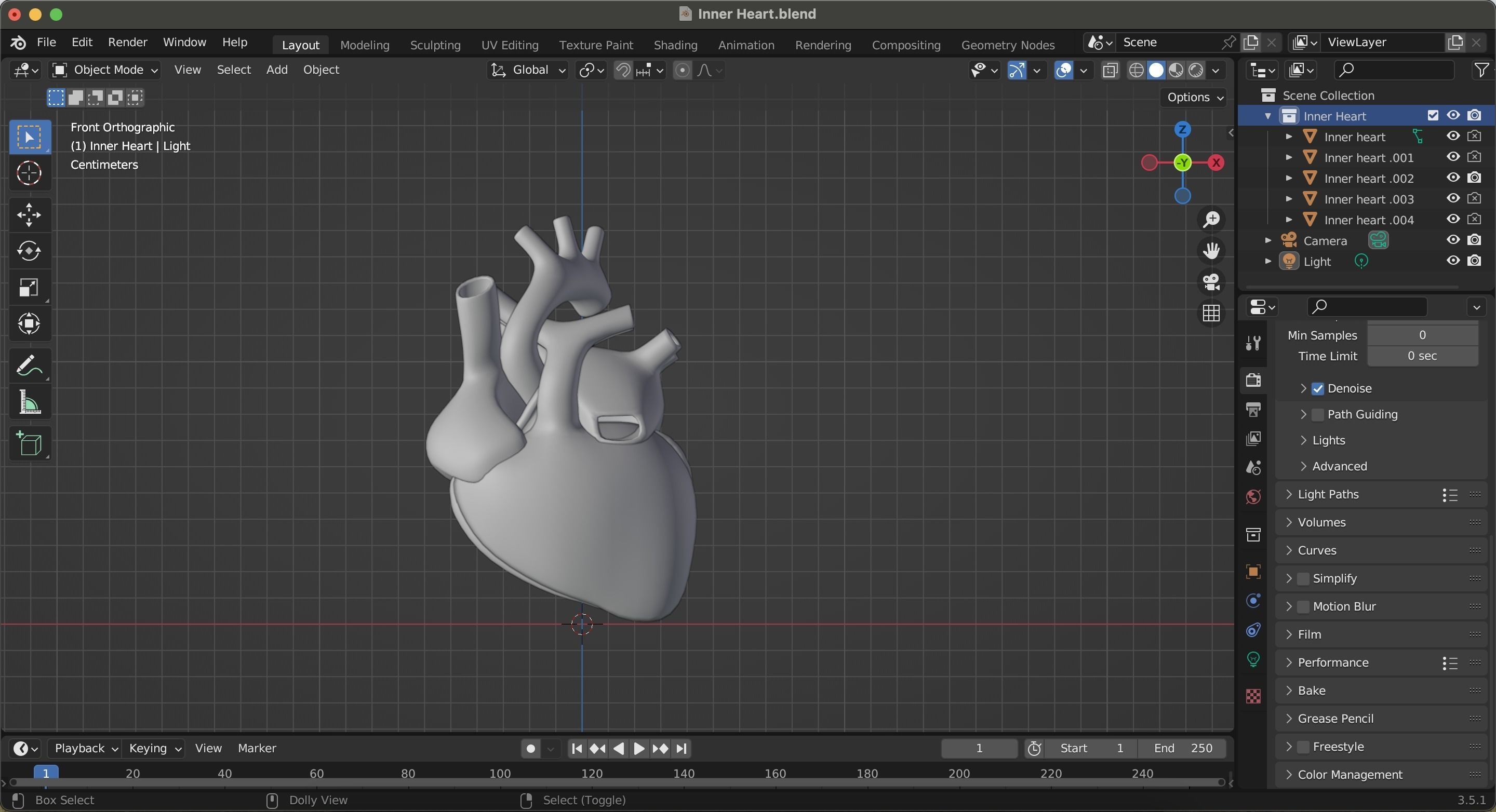 Inner Heart Low-poly 3D model_18