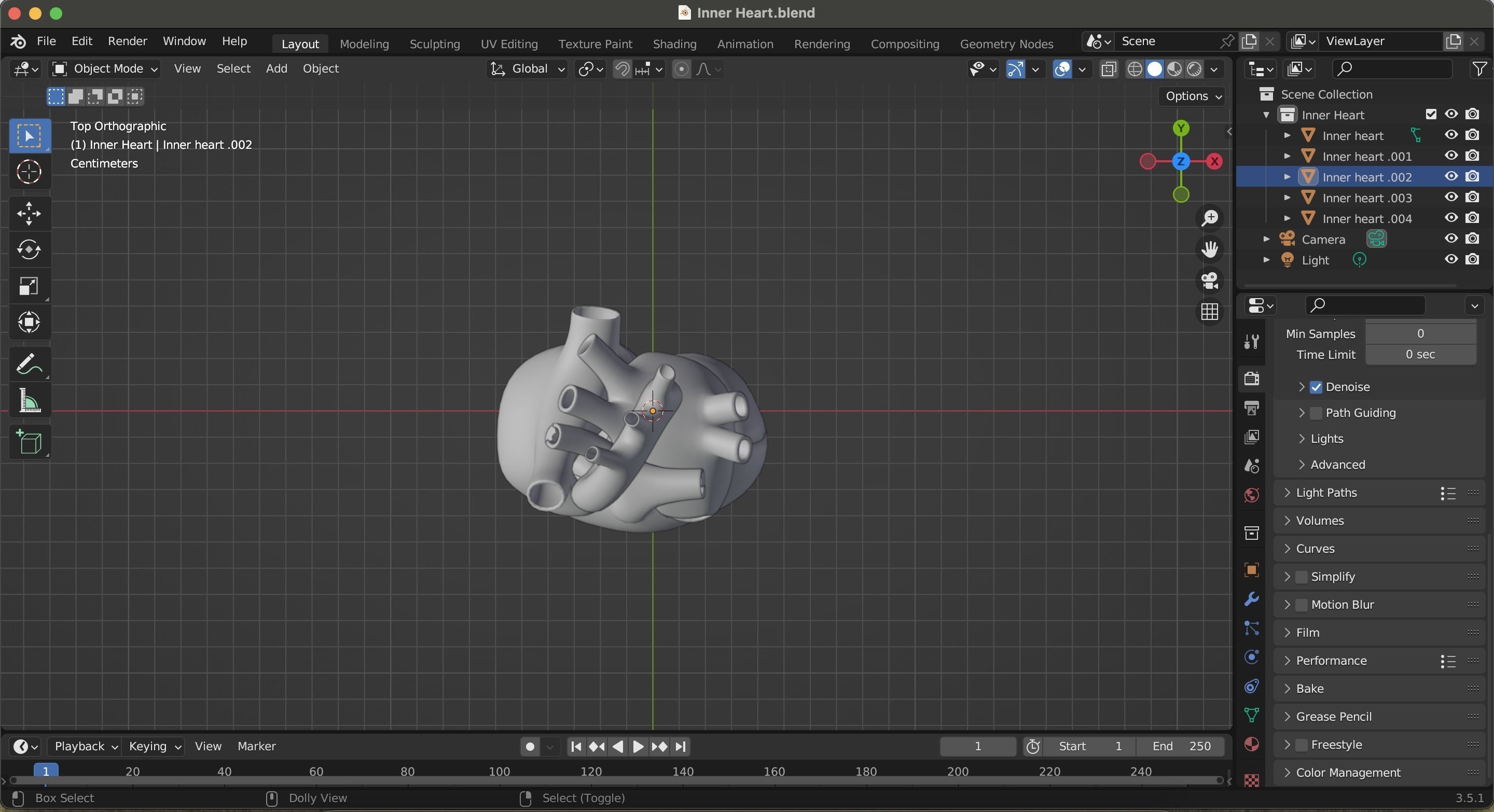 Inner Heart Low-poly 3D model_22