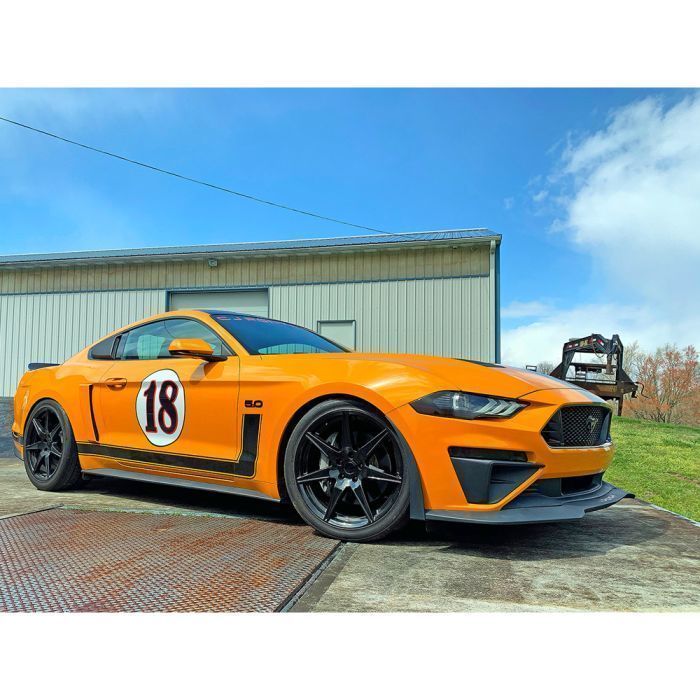 Voxx GT5 Wheel Gloss Black Mustang Low-poly 3D model_12