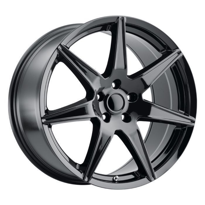 Voxx GT5 Wheel Gloss Black Mustang Low-poly 3D model_11