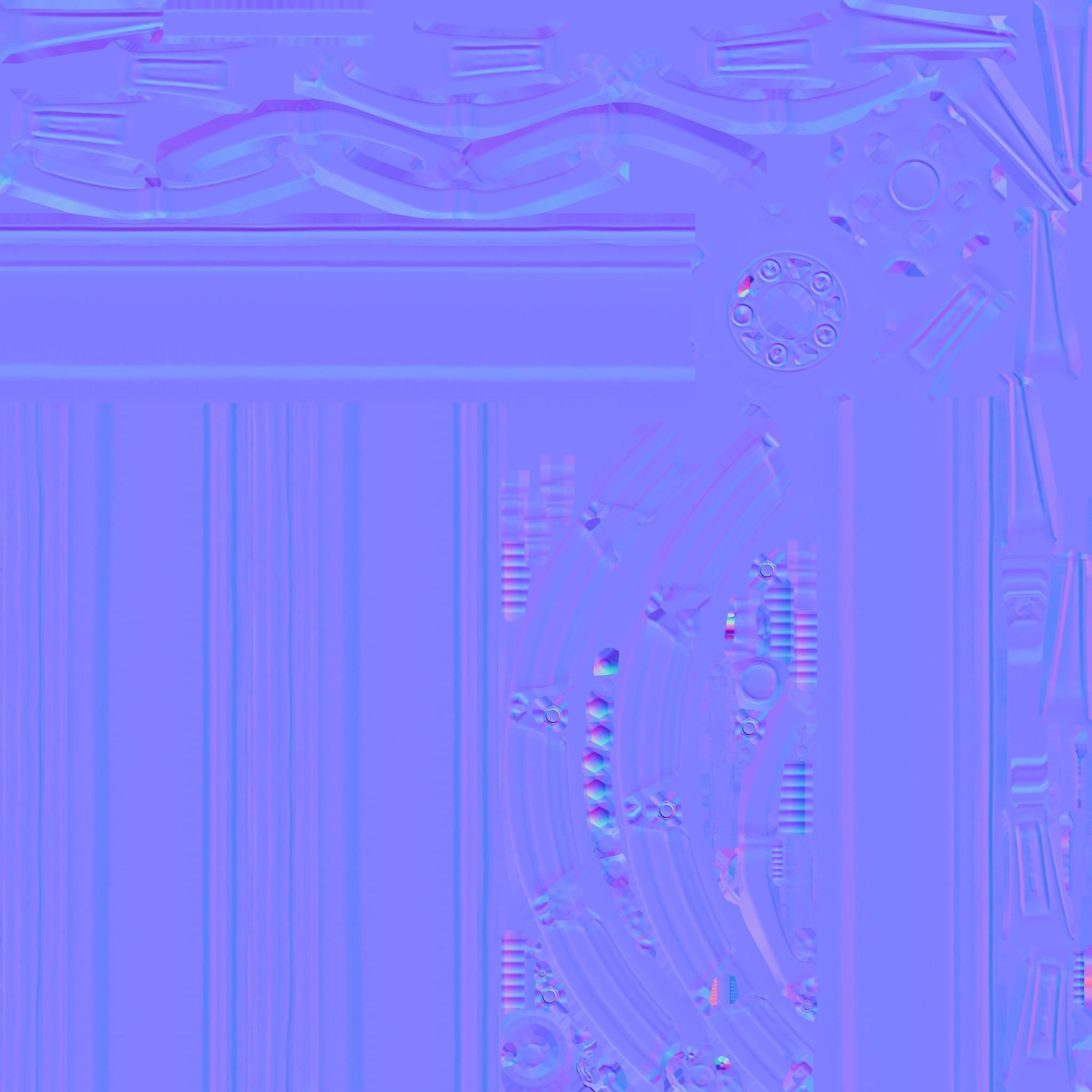 Voxx GT5 Wheel Gloss Black Mustang Low-poly 3D model_18