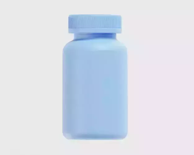 Supplement bottle 03 Low-poly 3D model