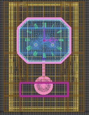 USSR made wooden clock Free 3D model_1