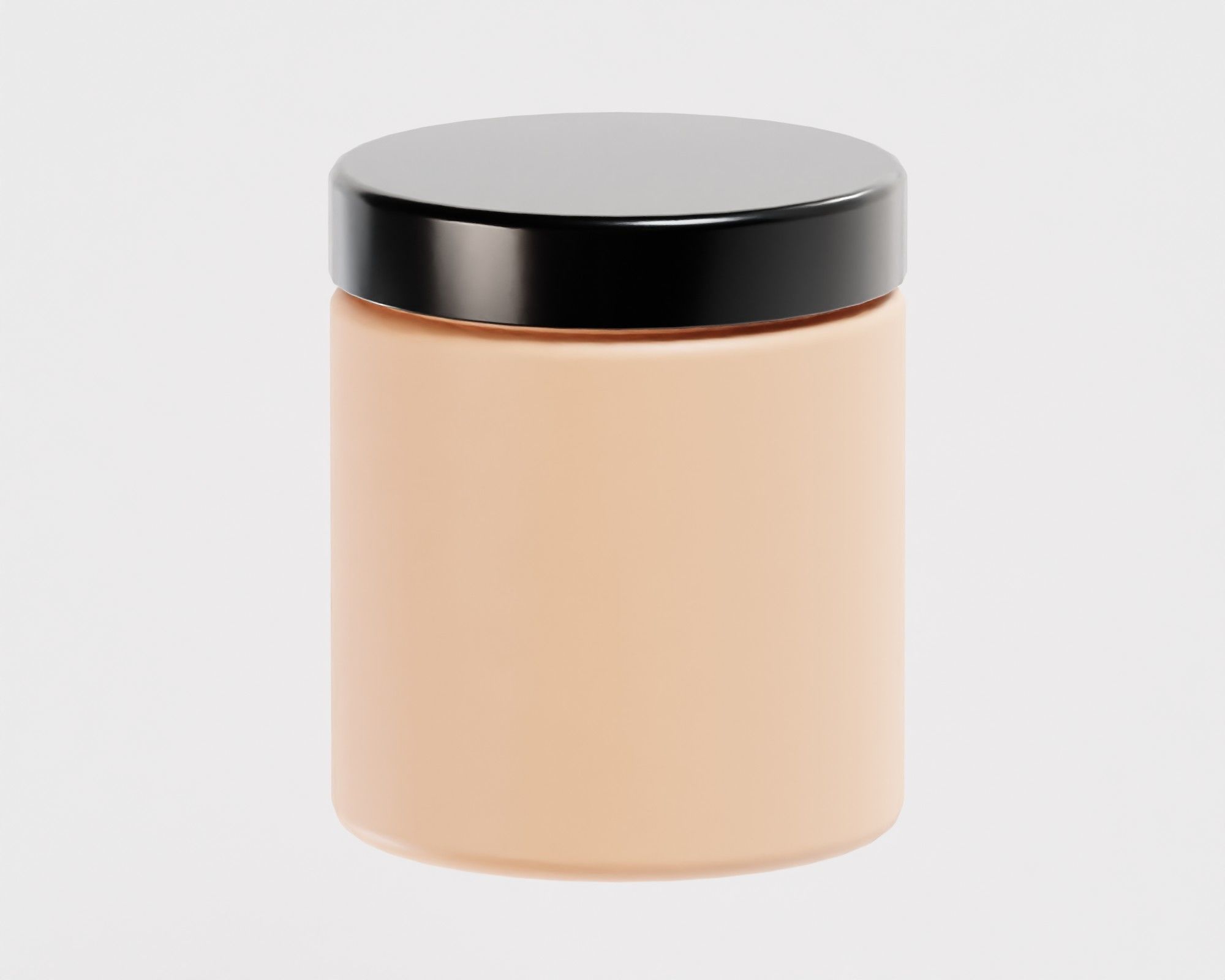 Cream jar 06 Low-poly 3D model_1