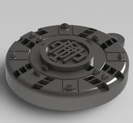 tunnel boring machine KEYCHAIN Free 3D print model