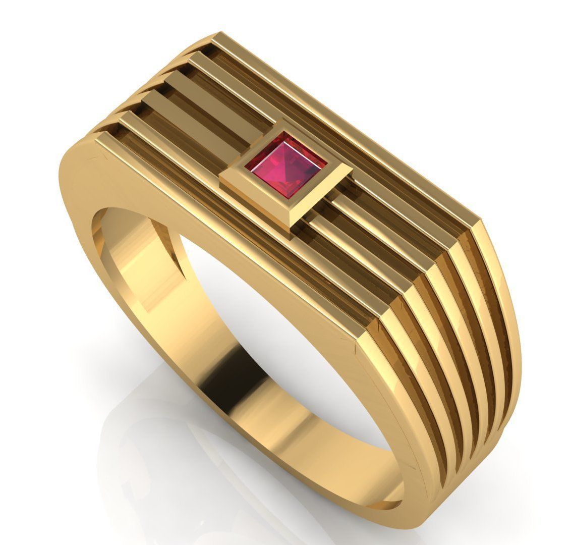 BEST ELEGANT GENTS RING EDITABLE 3dm stl obj mtl 3D print model_6