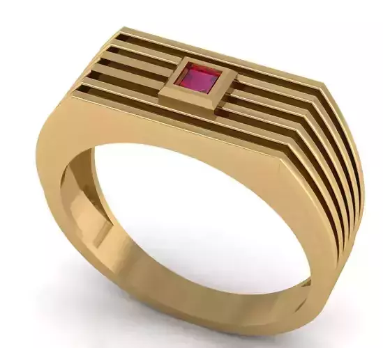 BEST ELEGANT GENTS RING EDITABLE 3dm stl obj mtl  3D print model