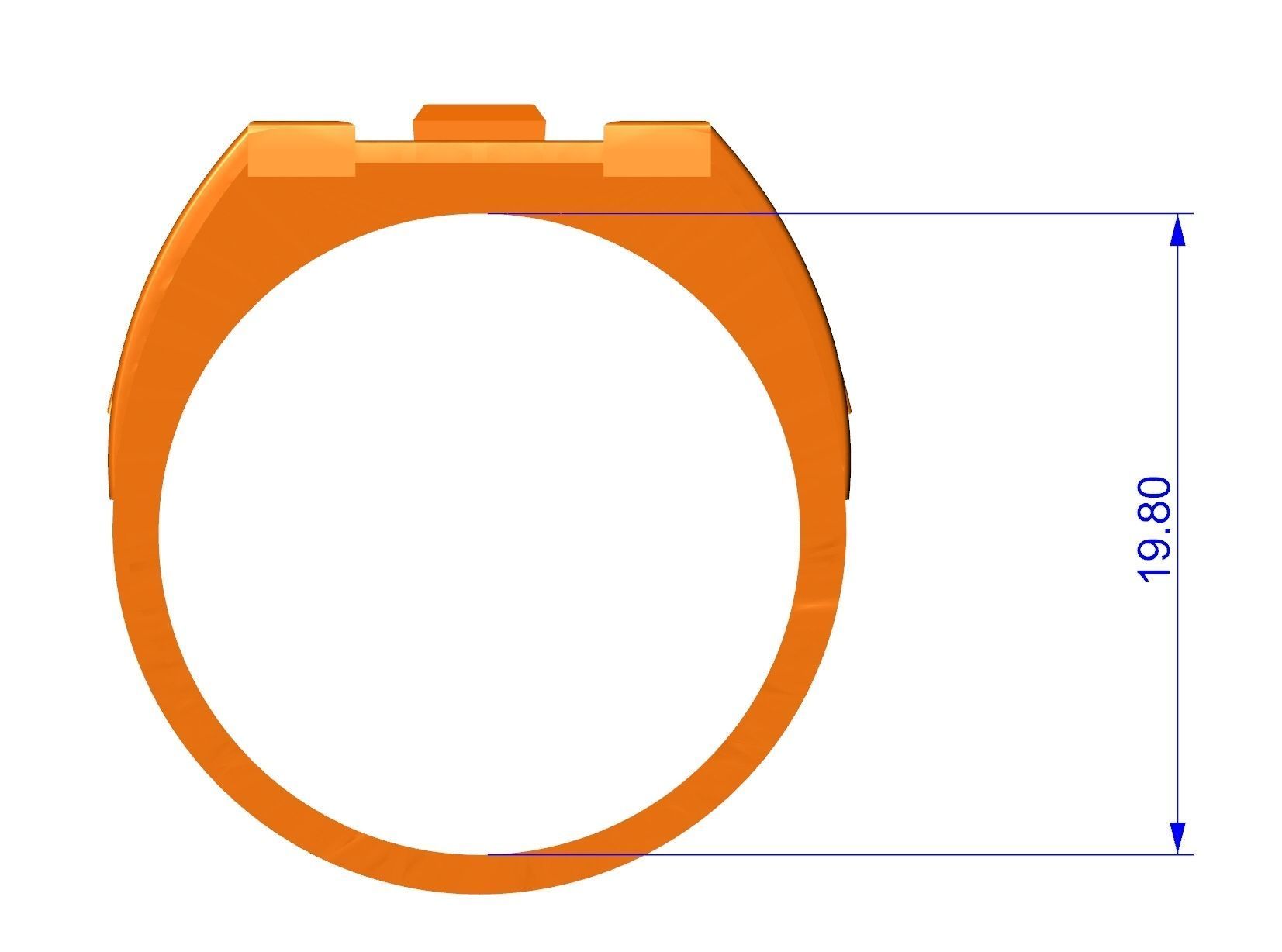 BEST ELEGANT GENTS RING EDITABLE 3dm stl obj mtl 3D print model_8