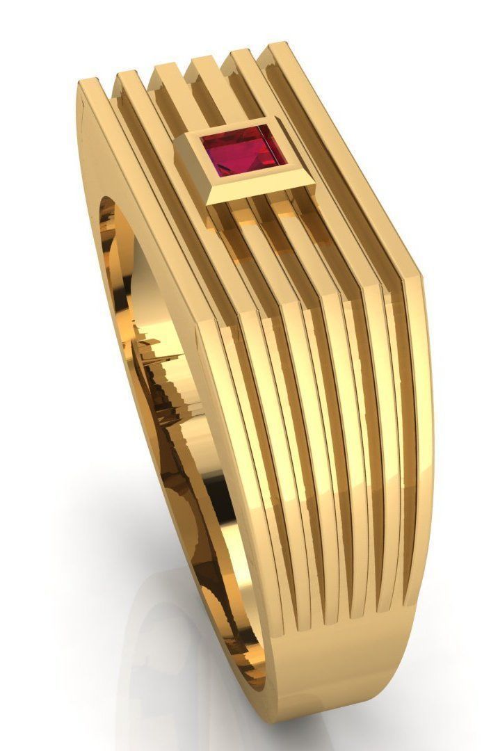 BEST ELEGANT GENTS RING EDITABLE 3dm stl obj mtl 3D print model_4