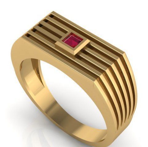 BEST ELEGANT GENTS RING EDITABLE 3dm stl obj mtl 3D print model_5