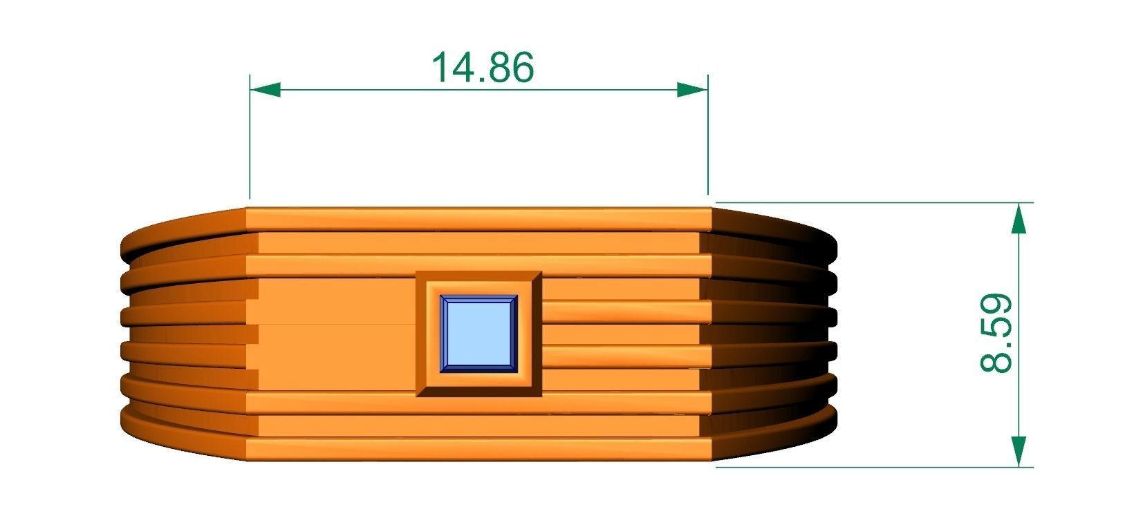 BEST ELEGANT GENTS RING EDITABLE 3dm stl obj mtl 3D print model_2