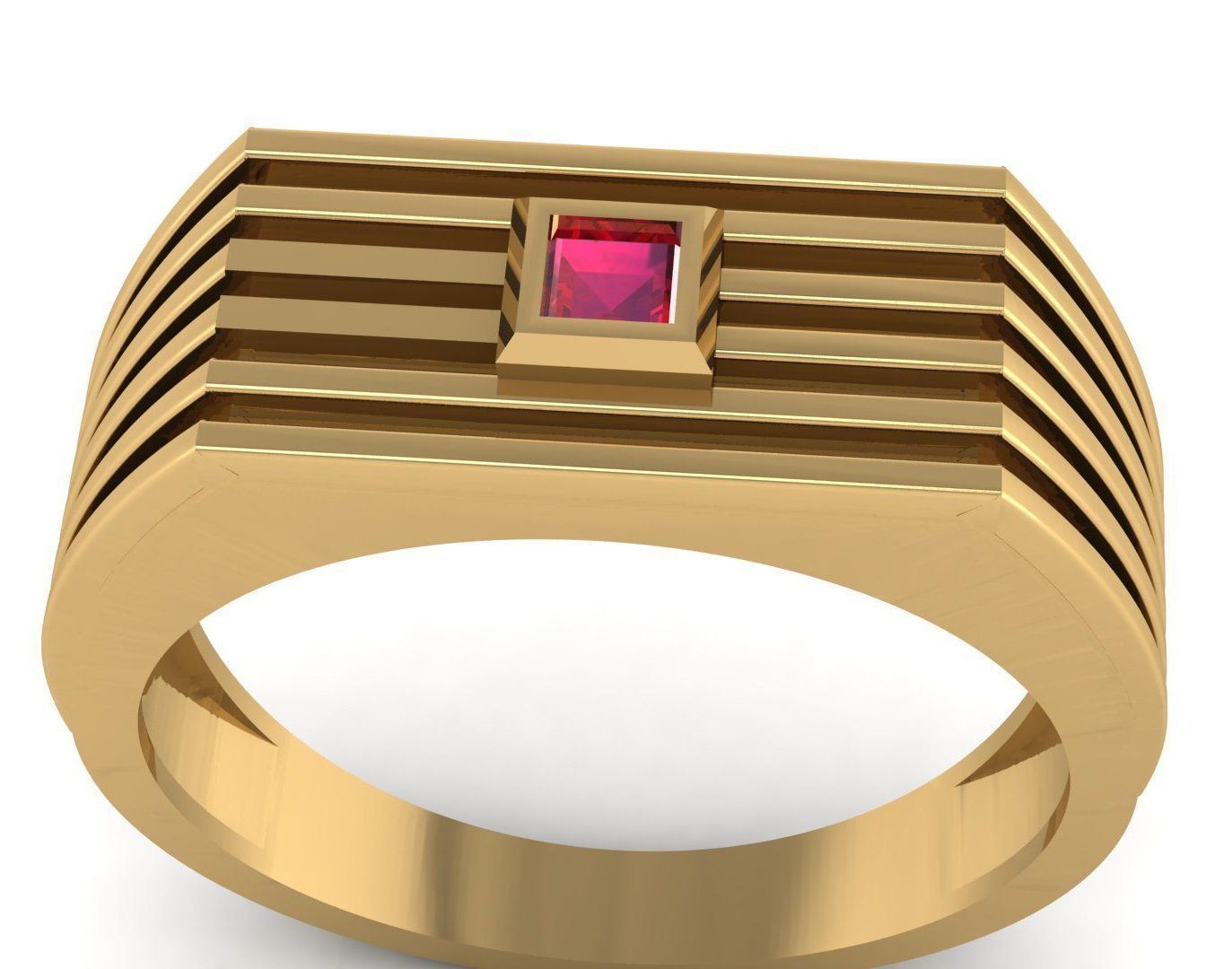 BEST ELEGANT GENTS RING EDITABLE 3dm stl obj mtl 3D print model_1