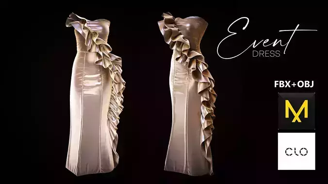 Event Dress Marvelous Designer