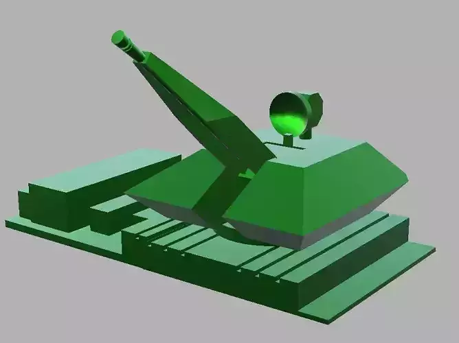 Air defense system scale model 3D model