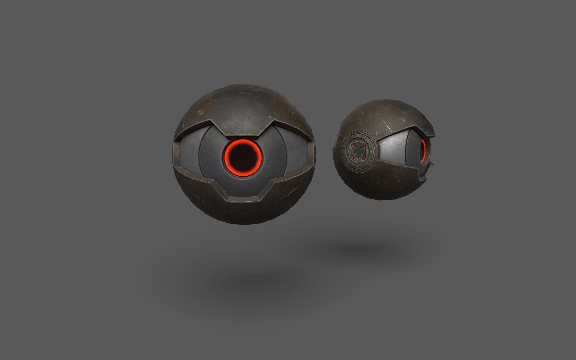 SciFi Drones Low-poly 3D model_8