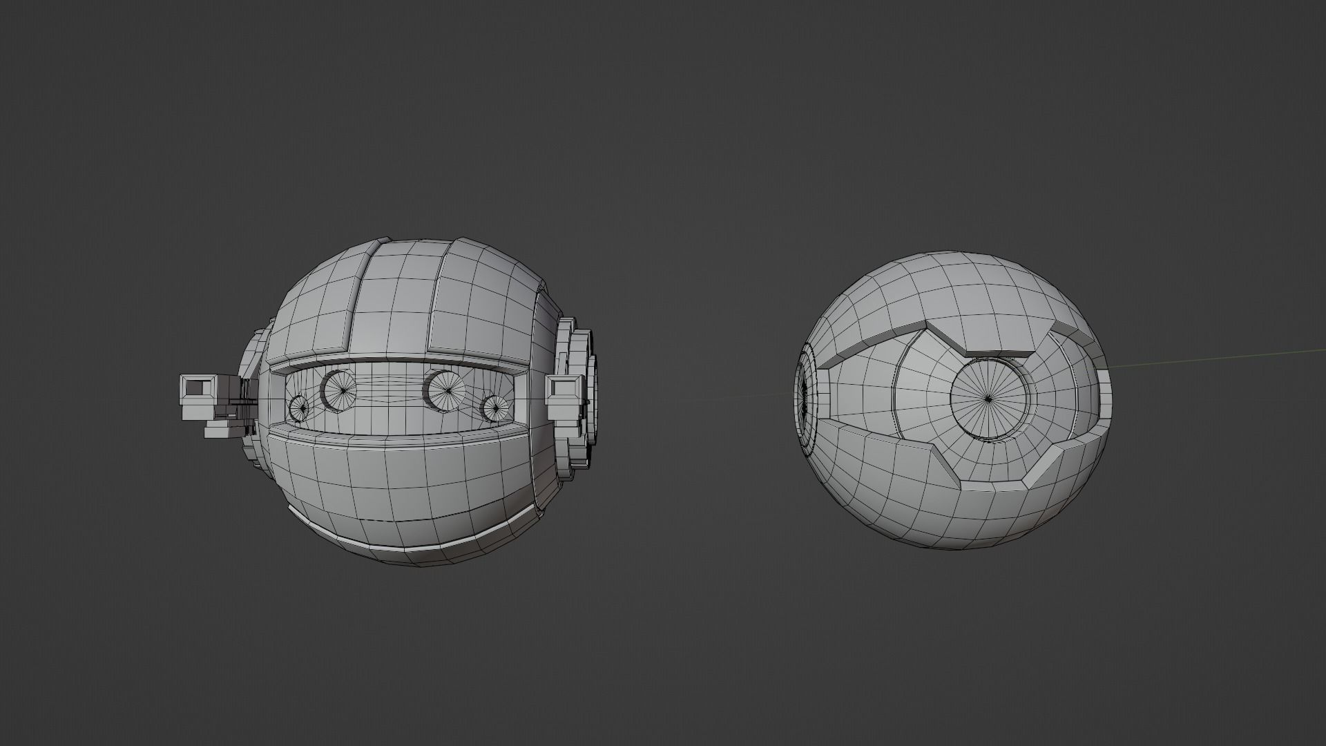 SciFi Drones Low-poly 3D model_12