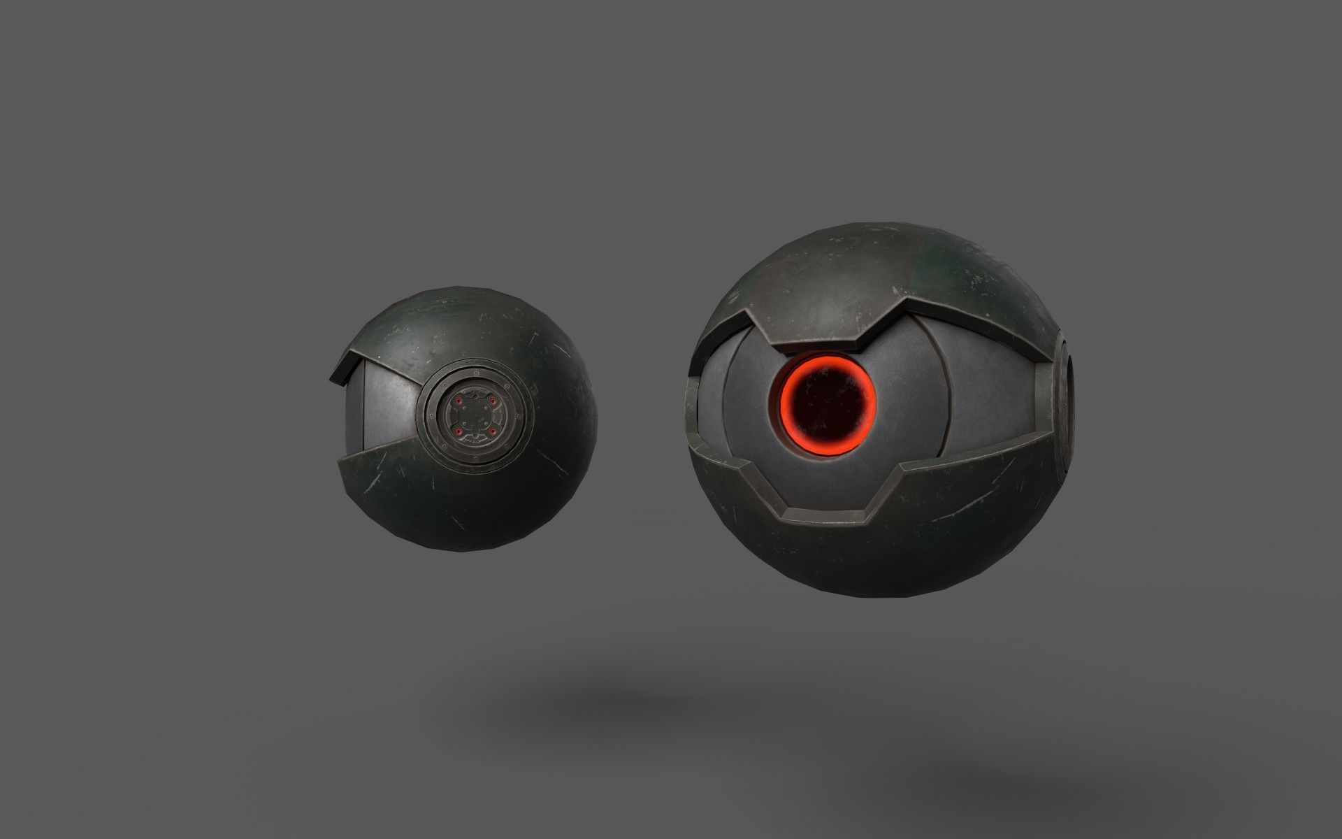 SciFi Drones Low-poly 3D model_9