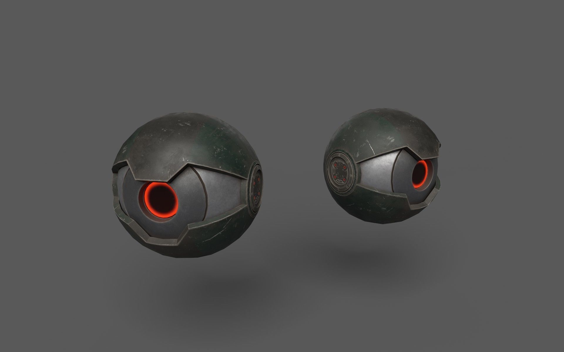 SciFi Drones Low-poly 3D model_10