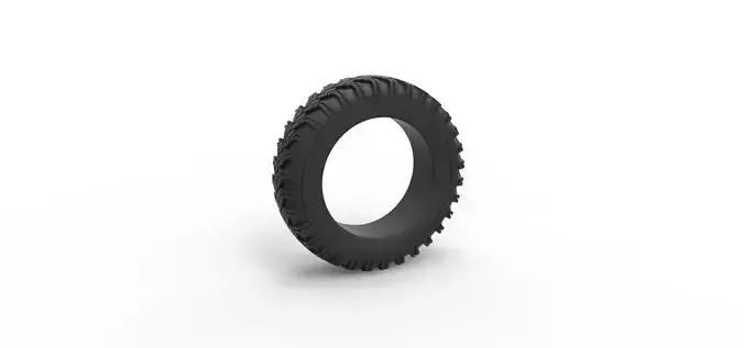 Military tire 11 Scale 1 to 25