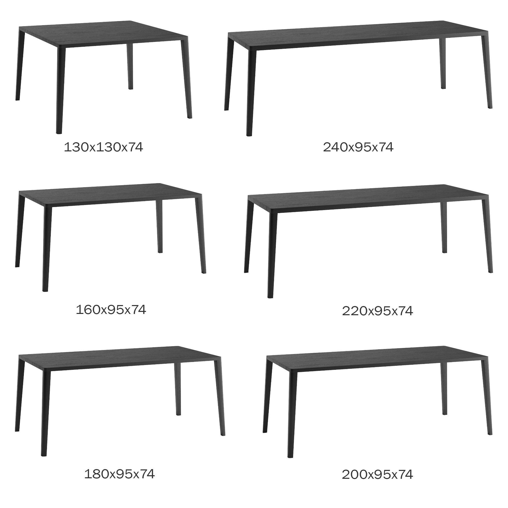 Bolia Dining Table Graceful 3D model_7