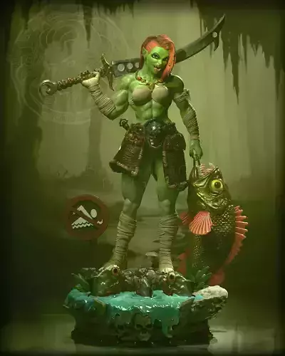 MORWEN THE ORC GIRL BY CREATIVE GEEK MB