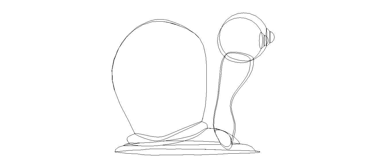 3D Art Surface Little Snail 3D print model_40