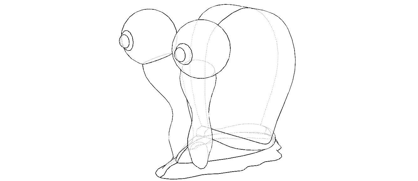 3D Art Surface Little Snail 3D print model_3