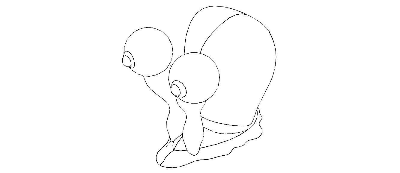 3D Art Surface Little Snail 3D print model_6