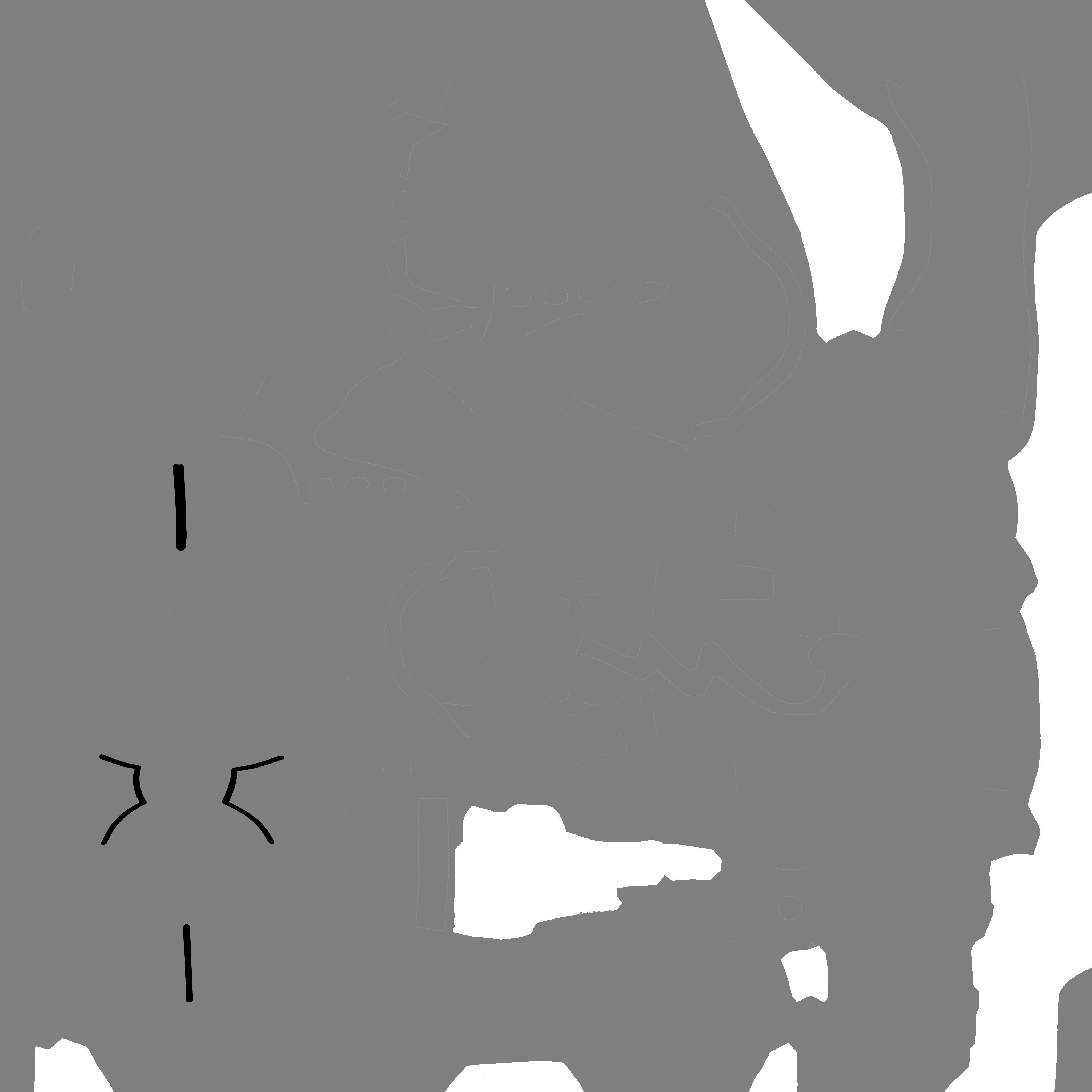 Sneakers Height Increasing White Black Autumn Chunky Shoes Low-poly 3D model_11