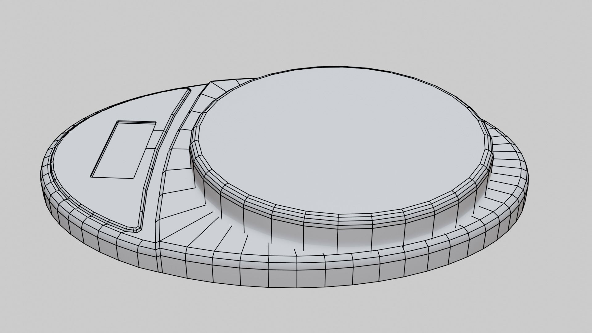 Kitchen scale Free low-poly 3D model_2