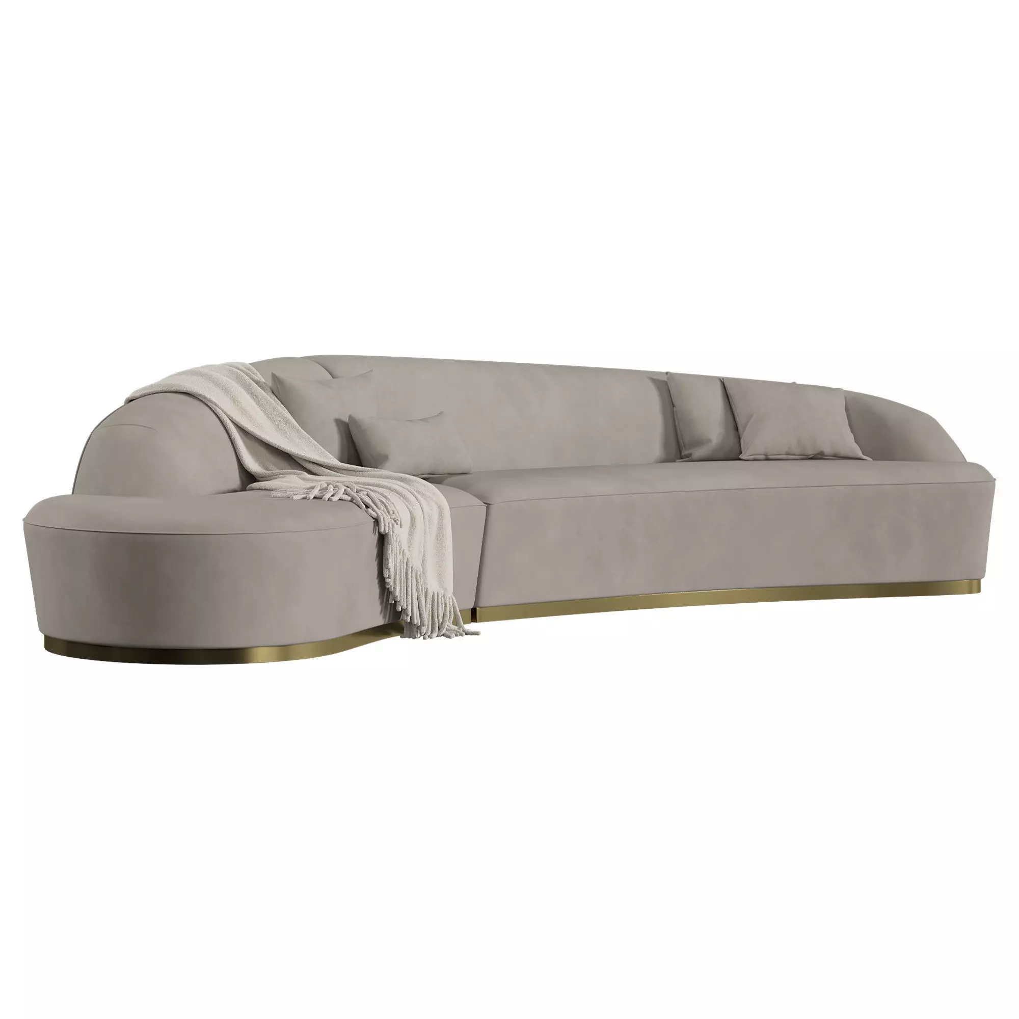 Reya Curved Sectional Sofa 3D model_0