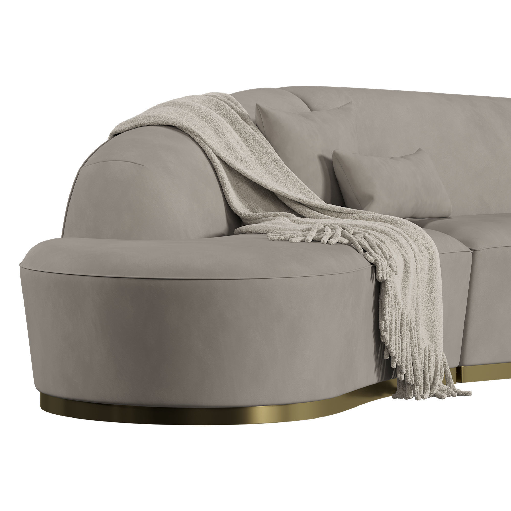 Reya Curved Sectional Sofa 3D model_6