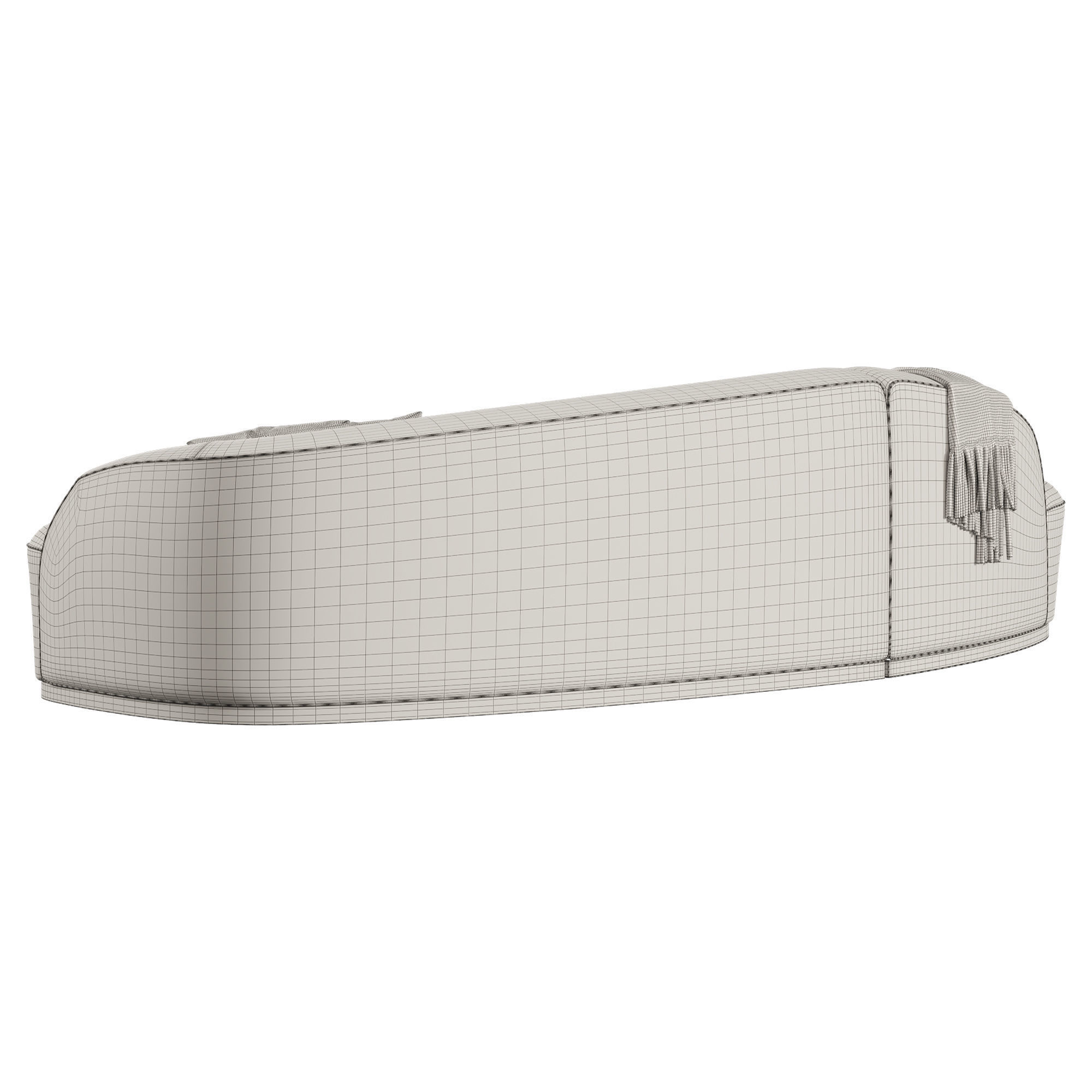 Reya Curved Sectional Sofa 3D model_9